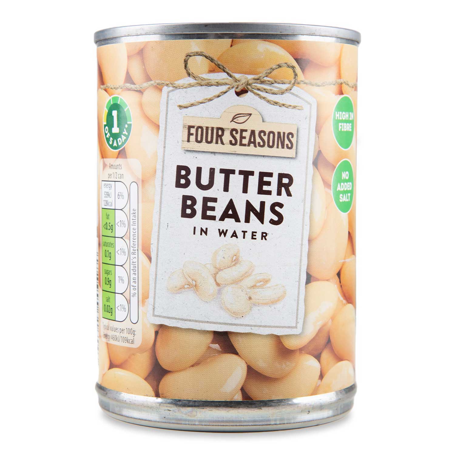 Butter Beans In Water 400g Four Seasons